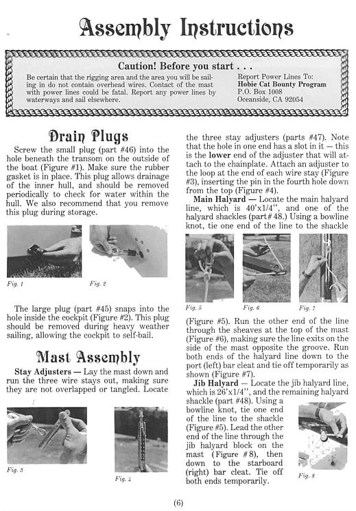 Hobie Holder 14 - Assemby Instructions